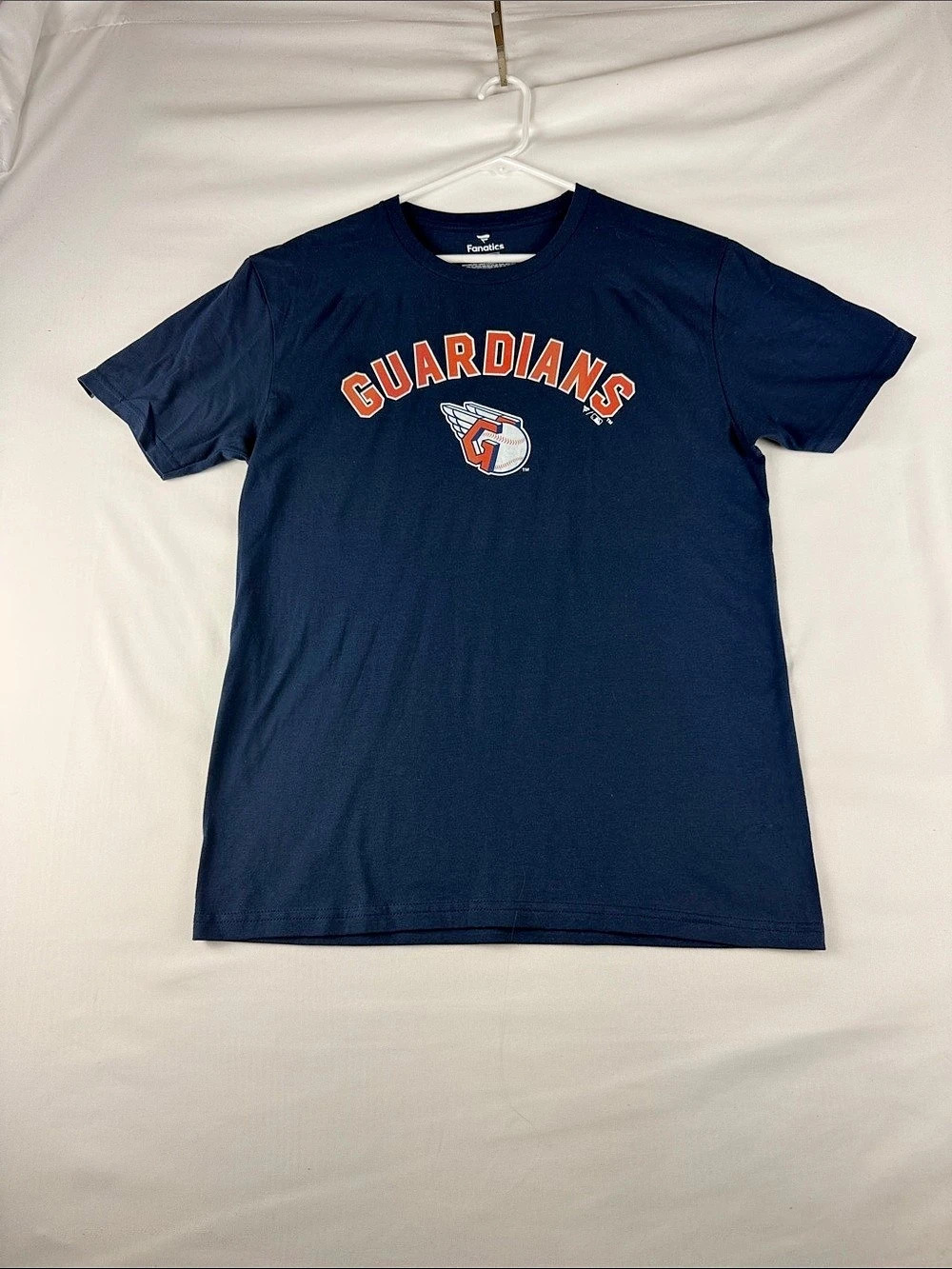 Fanatics MLB Cleveland Guardians Navy Blue Graphic T-Shirt Size M NWOT